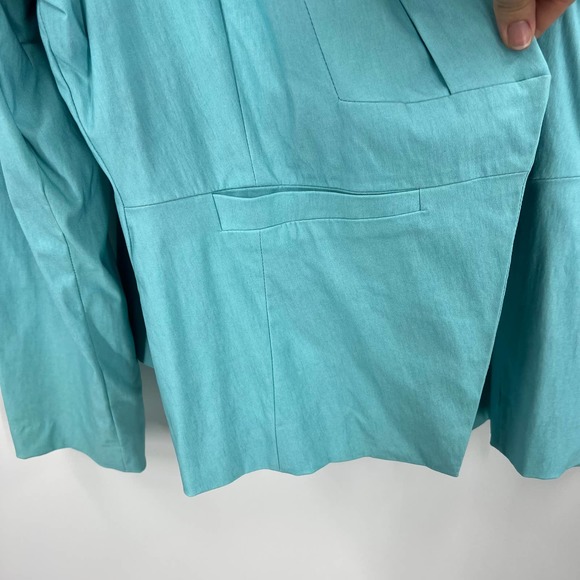 Torrid Waterfall Open Front Lined Blazer Jacket Formal Women's Plus 4XL STAIN - Picture 9 of 10